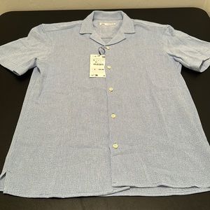 Zara short sleeve button down shirt